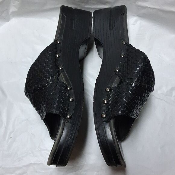 Dansko Black Woven Slide Sandals EU 43 US 11 Preowned main image 7